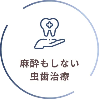 麻酔もしない虫歯治療